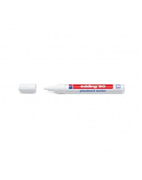 Marker for glass 2-3 mm (white) Edding Glassboard 90 (e-90/49) | Valeon